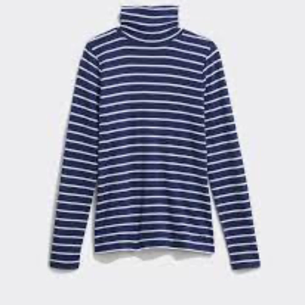 NWT Vineyard Vines Striped Simple Turtleneck